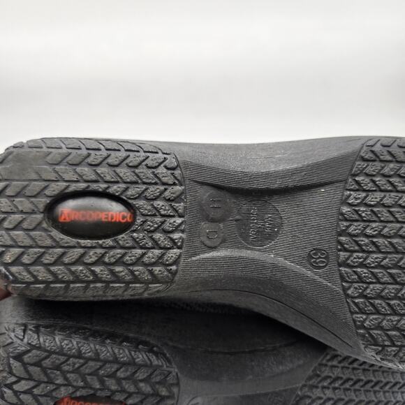 Arcopedico Shoes Womens 39 8.5 Casual Low Top Knit Sneakers Gray Fabric Lace Up - Picture 6 of 7